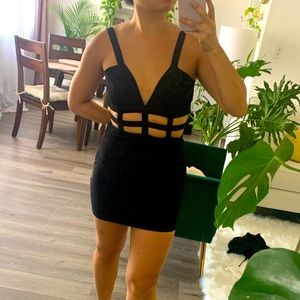 Tobi Cage Bodycon Mini Club Party Dress